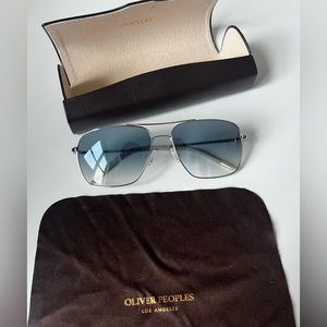 Men’s Oliver Peoples Silver with blue lens (metallic) sunglasses